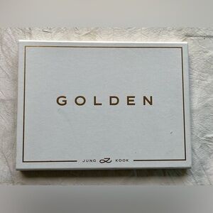 JUNGKOOK BTS Album [GOLDEN] SOLID CD+book+Poster+Sticker(No Photocard)